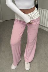 Striped Color Block Knit Pants