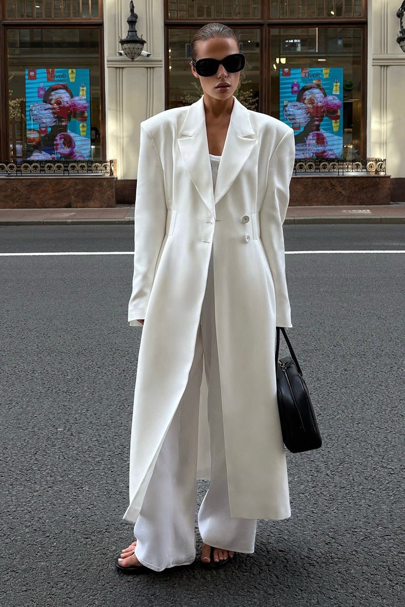 Elegant Longline Belted Trench Overcoat Main image