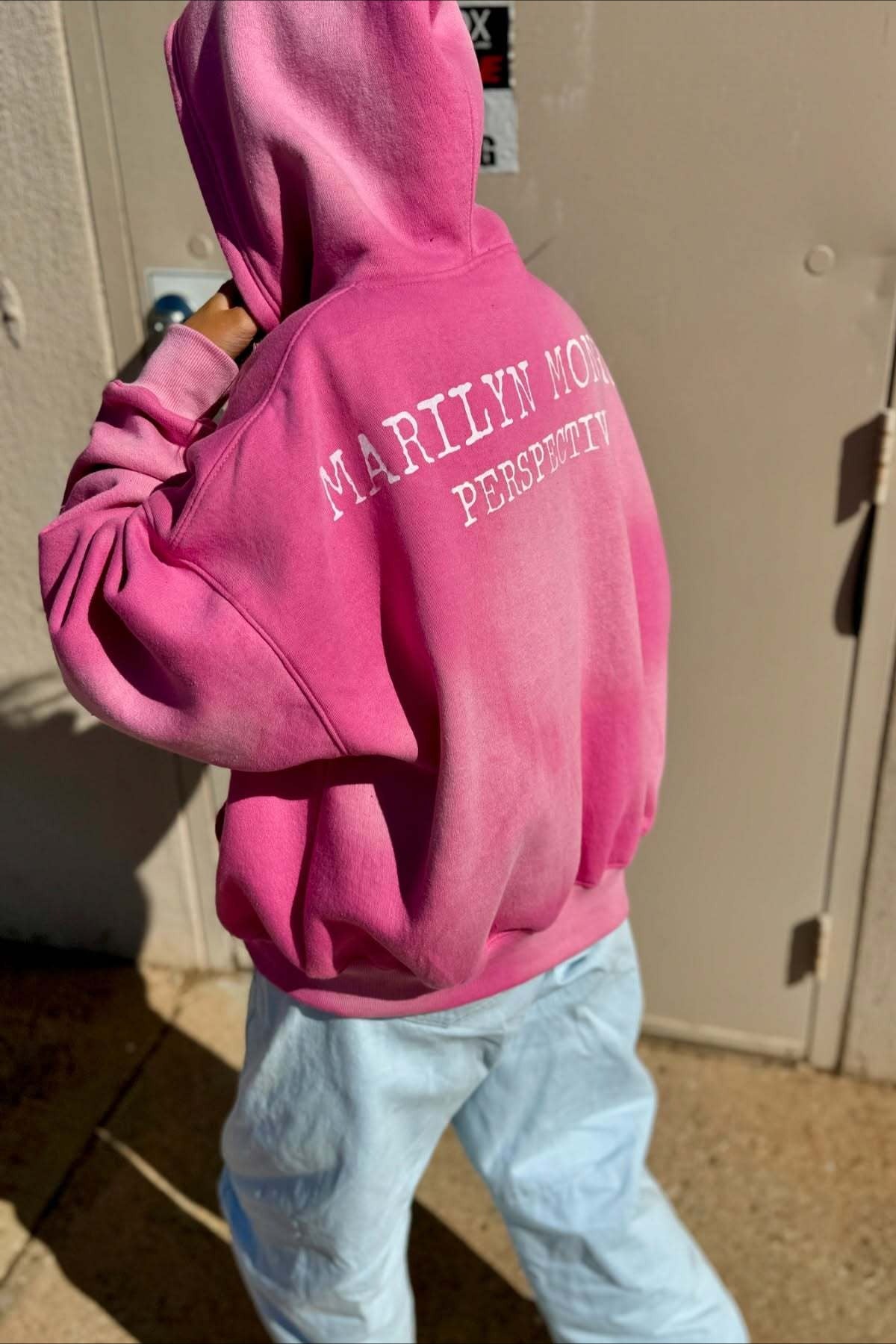 Retro Graphic Loose Fit Zip Hoodie