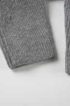 Minimalist Solid Color Double Zipper Stand Collar Sweater