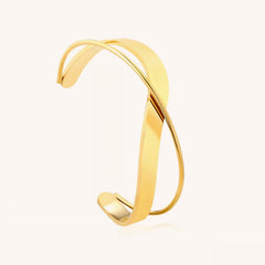 Vintage Geometric Open Bangle Bracelet