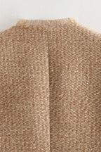 Tweed Single Breasted Short Coat coats