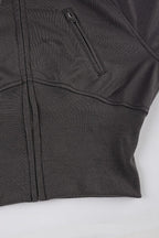 Street Style Fur Trim Sweatshirt Jacket