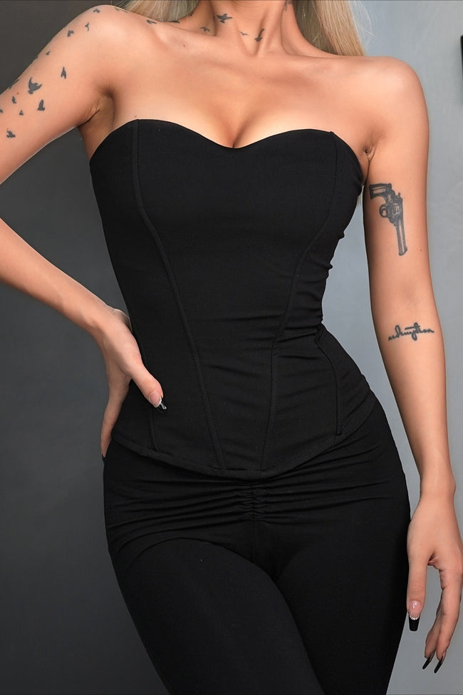 Strapless Boned Corset Tube Top Main image
