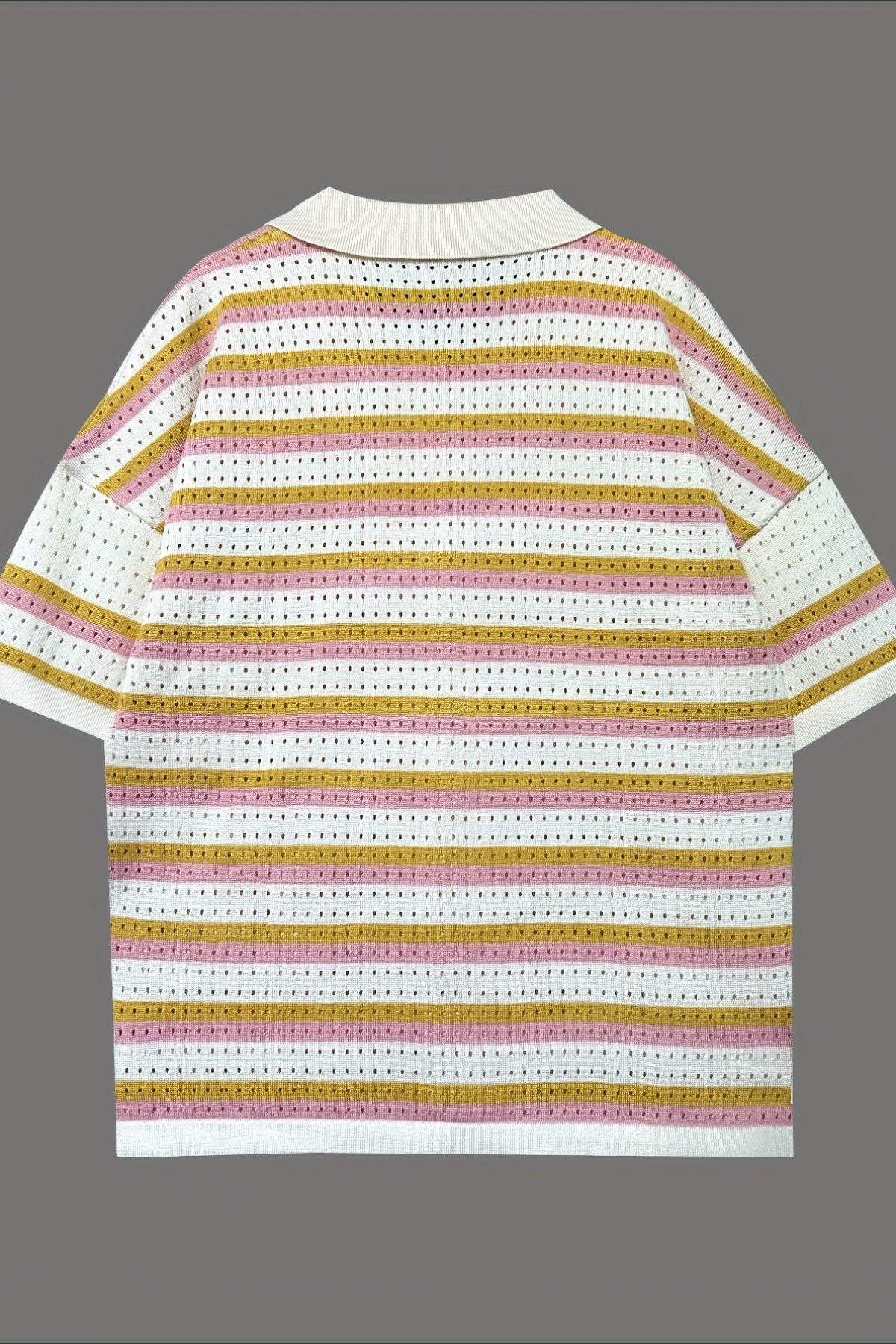 Striped Color Block Knit Shorts Set