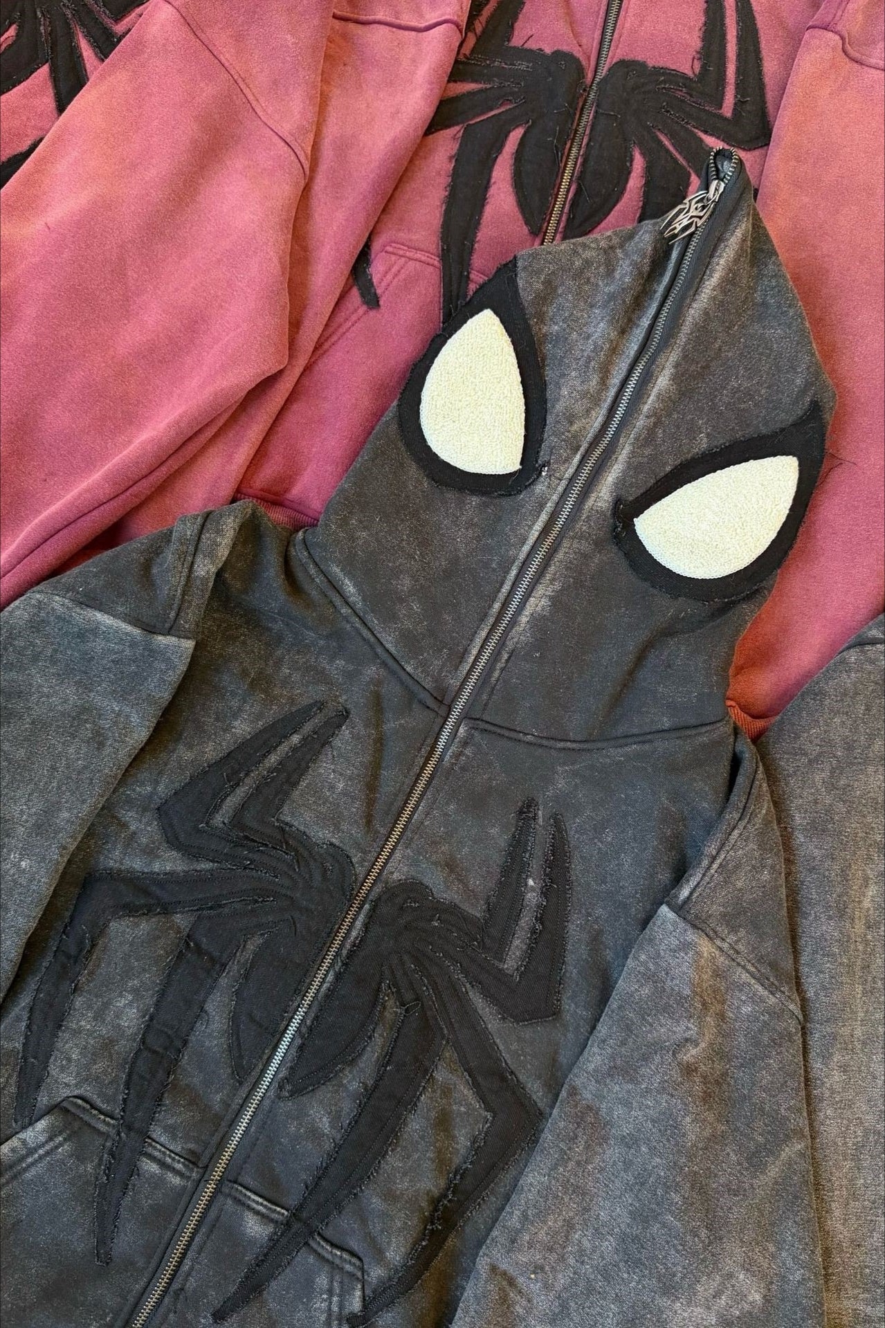 Spider Graphic Full Face Zip Hoodie
