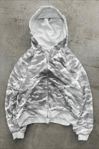 Reversible Leopard Lined Zip Up Hoodie