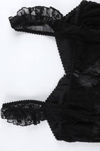 Black Elegant Lace Jacquard Cami Maxi Dress