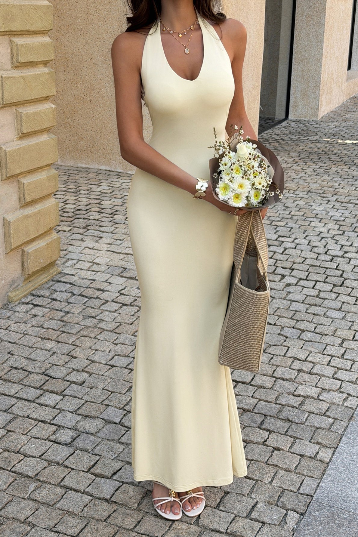 Bodycon Fitted Elegant Formal Maxi Dress Secondary image