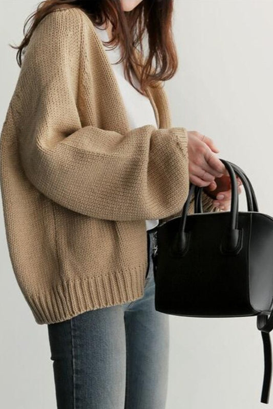 ropped Relaxed Cardigan Main image