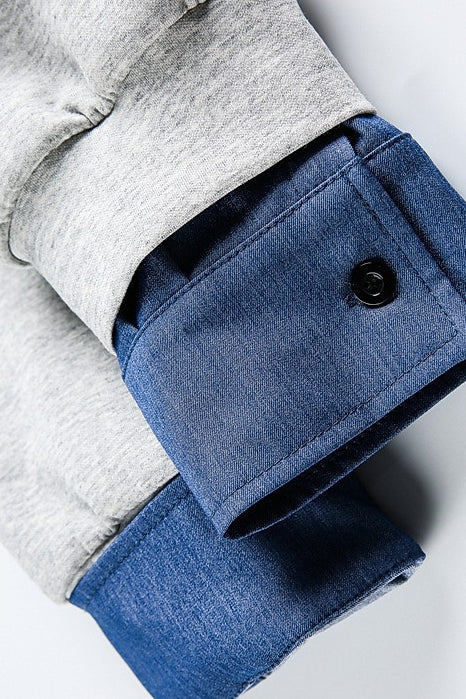 Layered Polo Collar Half Zip Oversized Sweatshirt