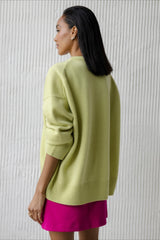 V Neck Long Sleeve Relaxed Sweater