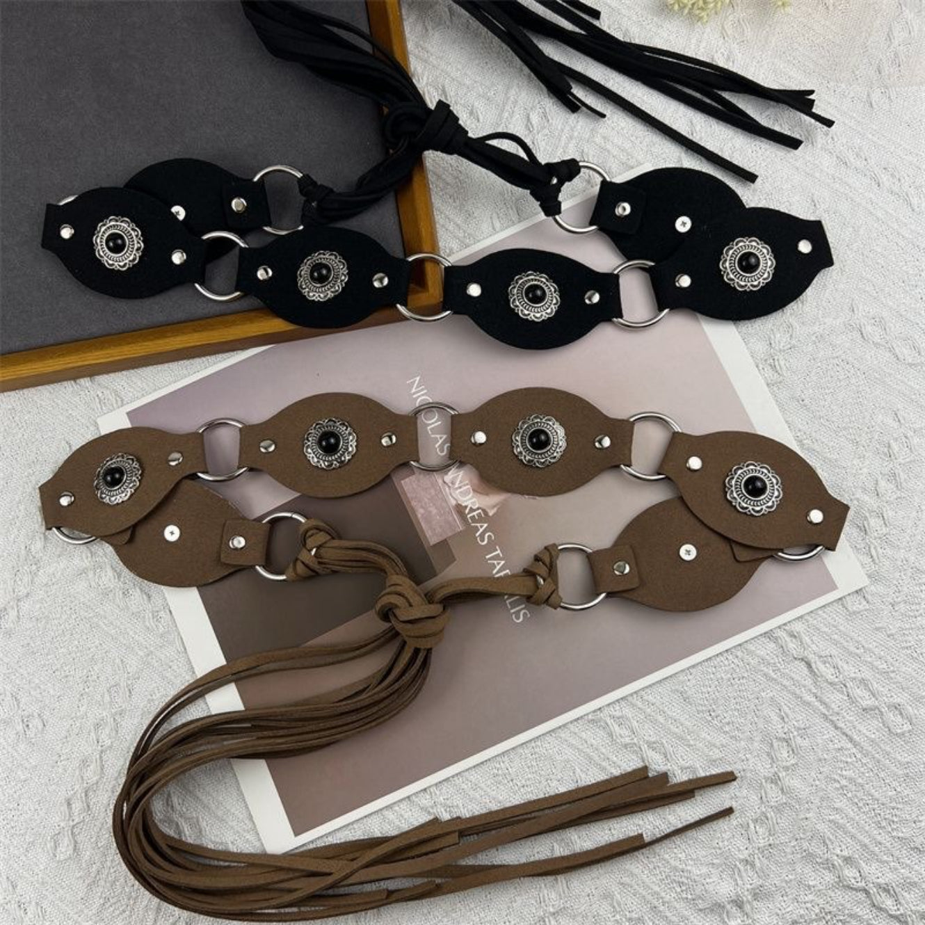 Bohemian Tassel Waist Chain Wide Waist Belt