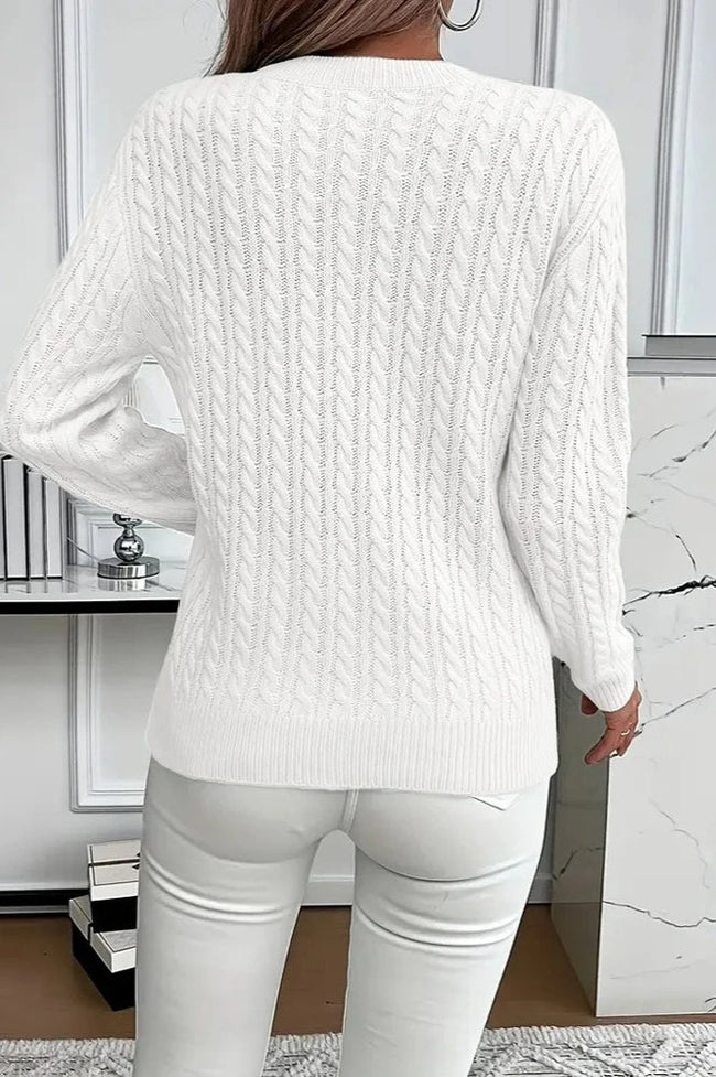 Casual Round Neck Knit Sweater Main image