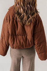 Classic Plain Quilted Puffer Jacket