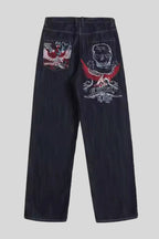 Gothic Multi Pocket Baggy Denim Jeans