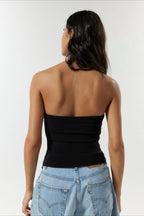 Tie Dye Strapless Asymmetric Tube Top