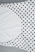 Polka Dot Halter Asymmetrical Hem Midi Dress