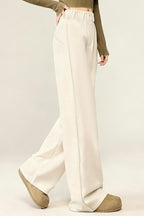 High Waist Narrow Leg Knit Pants