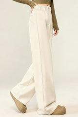 High Waist Narrow Leg Knit Pants