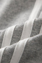 Stripe Embroidered Double Waist Sweatpants