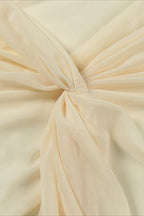 One Shoulder Cape Ruched Formal Dress