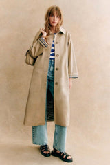 French Vintage Classic Long Overcoat
