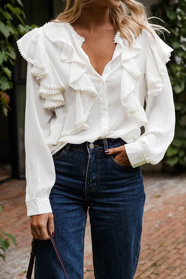 Elegant Vacation Unique Design Casual Blouse Main image
