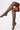 Black Polka Dot Red Edge Thigh-High Stockings Secondary image