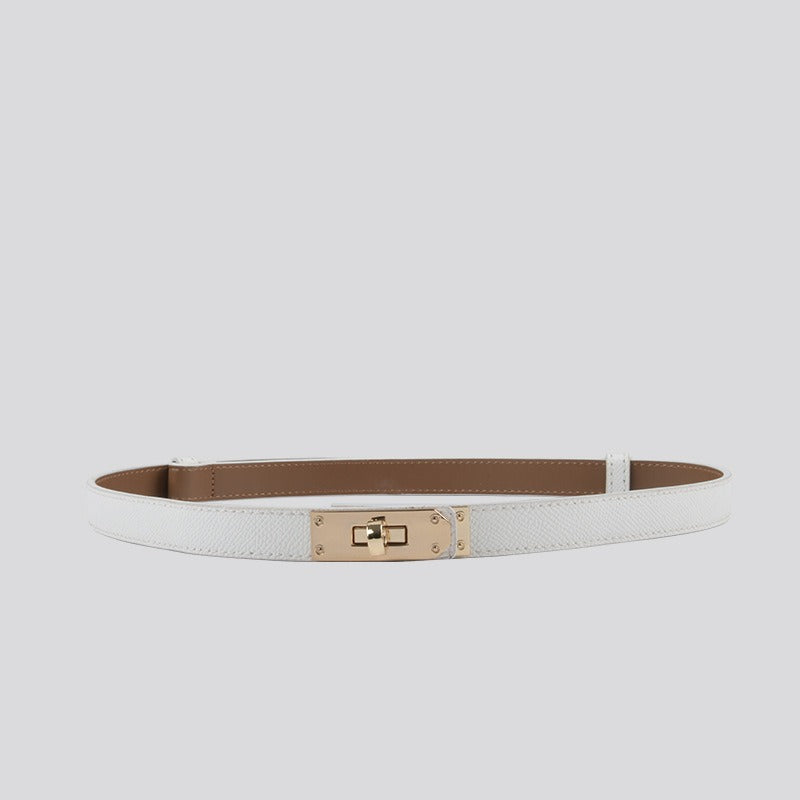 Locking Clasp Slim Elegant Waist Belt Secondary image