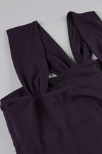 Ring Detail Ruched Halter Top