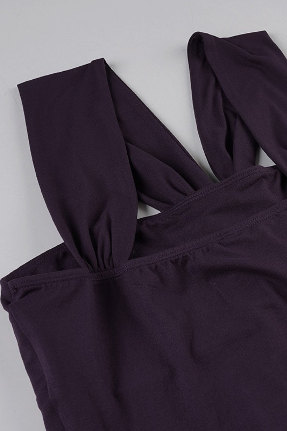 Ring Detail Ruched Halter Top