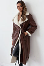 Reversible Fleece Stand Collar Coat coats
