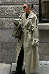 Vintage Double Breasted Belted Overcoat