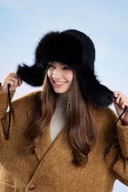 Fleece Lined Knit Trapper Hat
