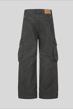 Studded Pocket Wide Leg Cargo Pants