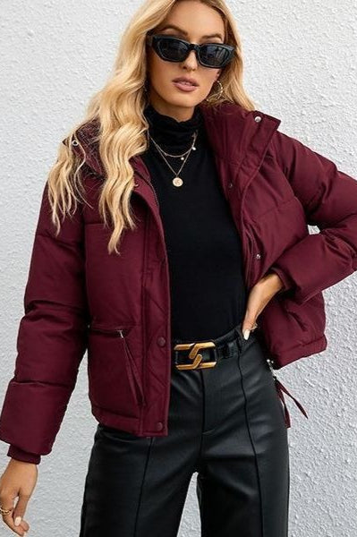 Modern Cropped Puffy Puffer Jacket M / Red Main image