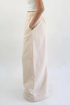 Warm Fleece Lined Solid Knit Pants