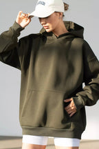 Oversized Solid Pullover Hoodie