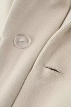 Tassel Accent Extended Length Overcoat
