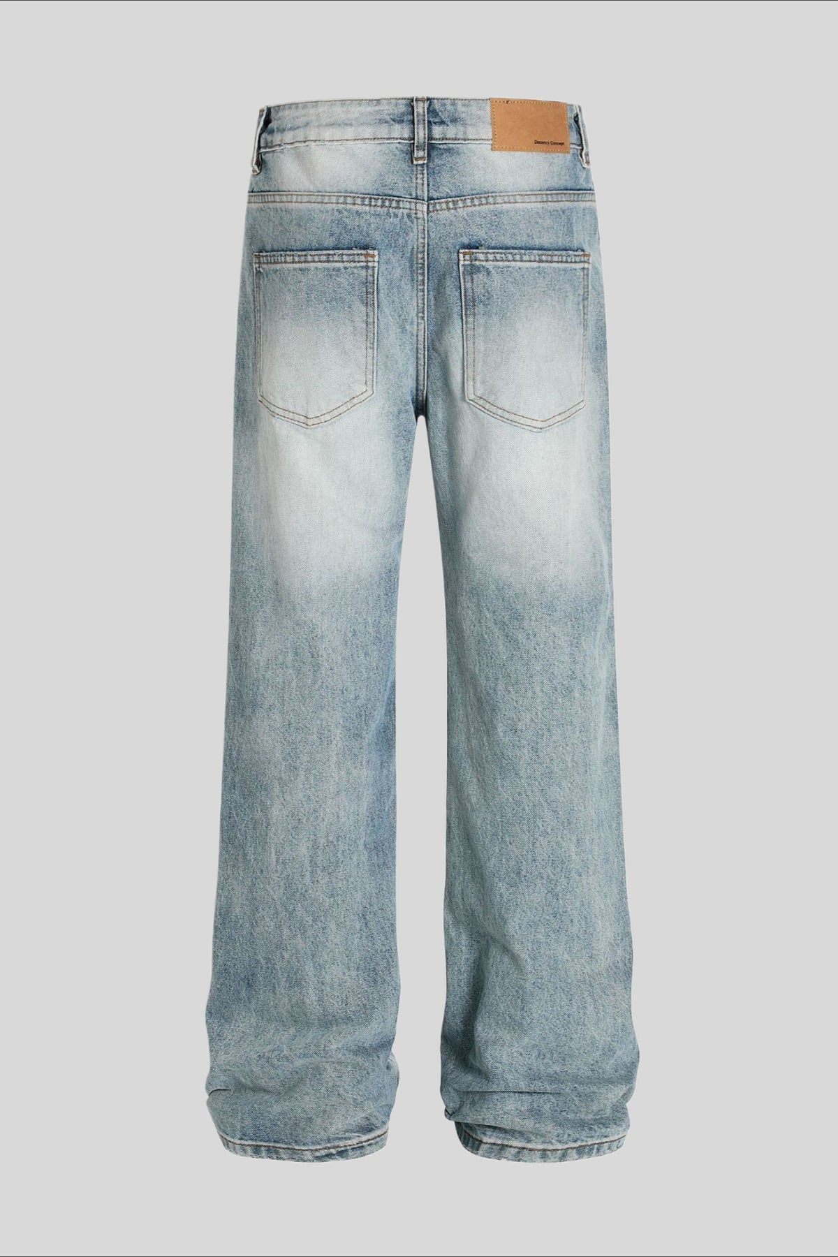 Distressed Ripped Micro Flare Jeans