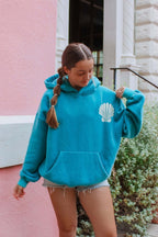 Surfboard Embroidered Fleece Lined Hoodie