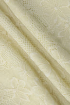 Beige Lace Patchwork U Neck Cami