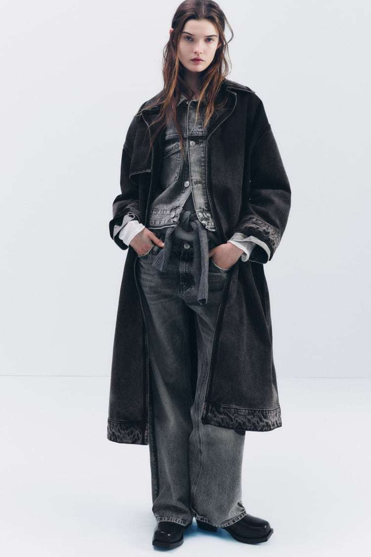 Dark Vintage Relaxed Denim Overcoat Main image