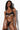 Black Hollow Strappy Metal Ring Bikini Set Secondary image