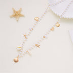 Starfish Shell Faux Pearl Waist Chain