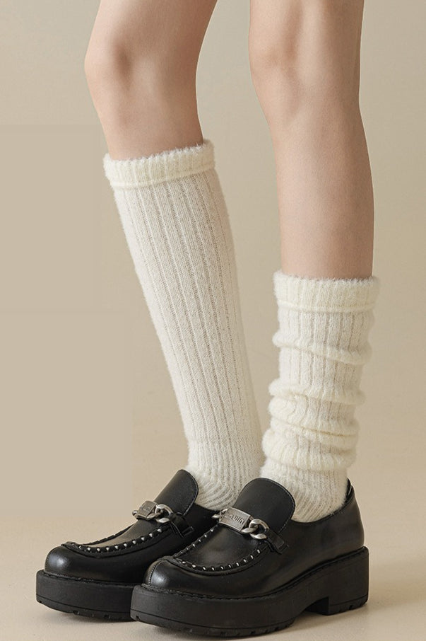 Foot Stirrup Cozy Ribbed Leg Warmers Main image