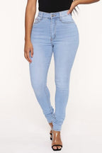 Slimming Stretch High Waist Skinny Jeans