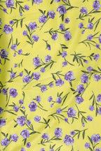 Slit Backless Slim Strap Floral Dress