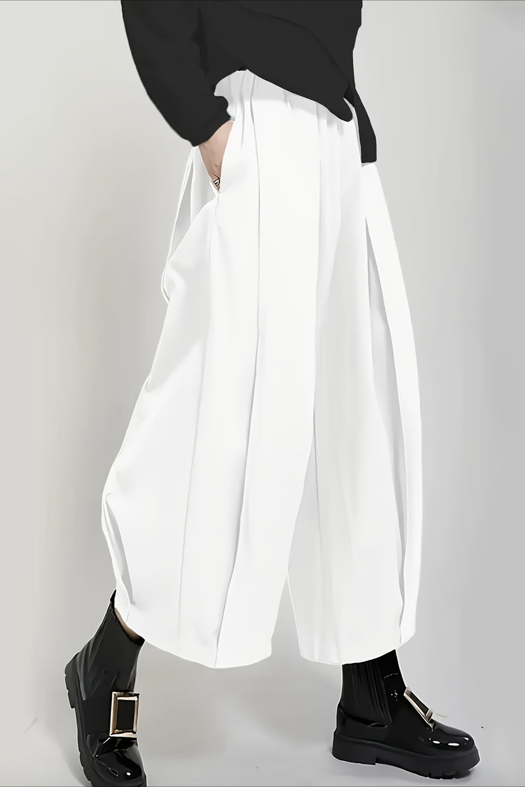High Waist Balloon Wide Leg Pants
